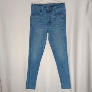 American Eagle Outfitters Blue Skinny Jeans size 8